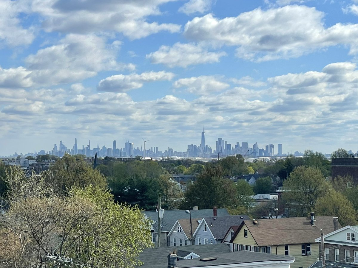 After 25 days, I crumple at the sight of her. Speechless. The view now from the Bayonne Bridge.