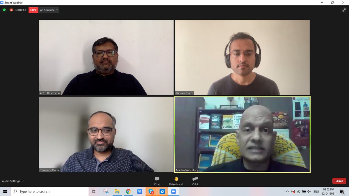 Indeed it was a great session by @YourStoryCo for #ClientRetention and #CustomerSupport. 

Of course, you guys were awesome @shreyansdaga,
@MadanRao, @sgaurav_baghel, and #ankitbhatnagar. 

Thanks for sharing those valuable thoughts with us, Looking forward to hearing more!