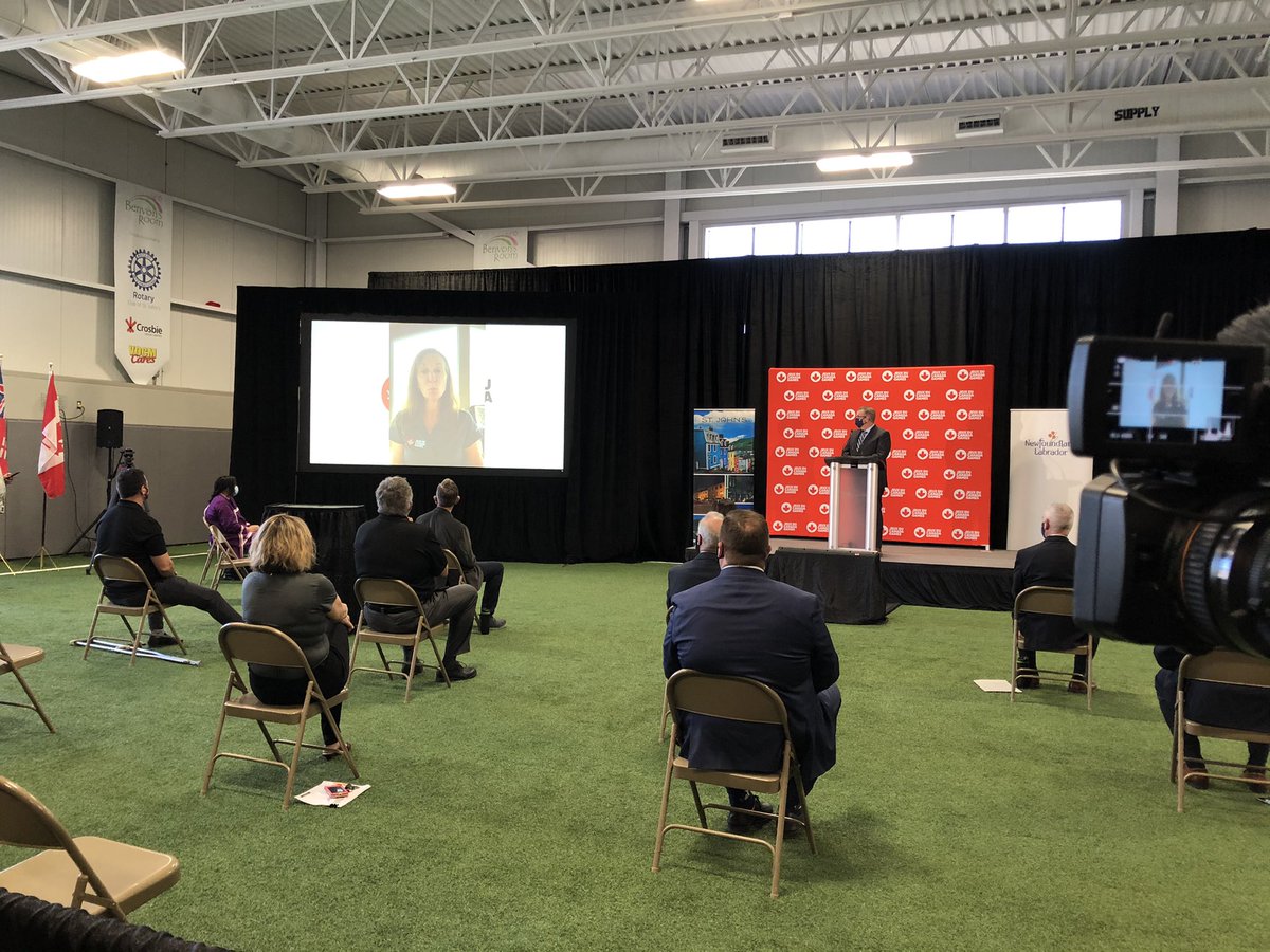 JoseeBasqu3's tweet photo. La présidente confirme la tenue des @CanadaGames à Saint-Jean en 2025. La ville recevra 2000 athlètes. #icitnl https://t.co/bhIc0ng0eH
