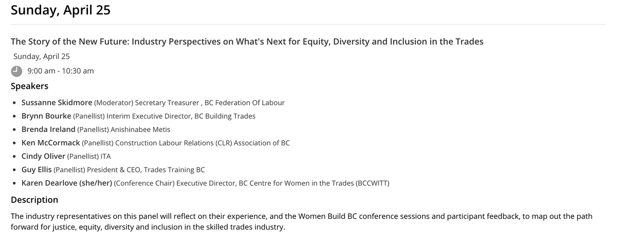 SMWTCS's tweet photo. This Sunday, join @bccwitt's #WomenBuildBC conference panel discussion titled "Industry Perspectives on What's Next for #Equity, #Diversity and #Inclusion in the Trades."
Learn more about this session ⬇️
https://t.co/3ibzojl6n2 https://t.co/Zi0gXX2bbB