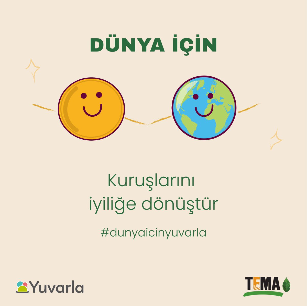 22 Nisan #DünyaGünü! 🌎

Bugün harcamalarındaki küsuratları yuvarlayıp kuruluşlarını <a href="/TEMAvakfi/">TEMA Vakfı</a>’na bağışlamak için en güzel gün 🌿 #earthday