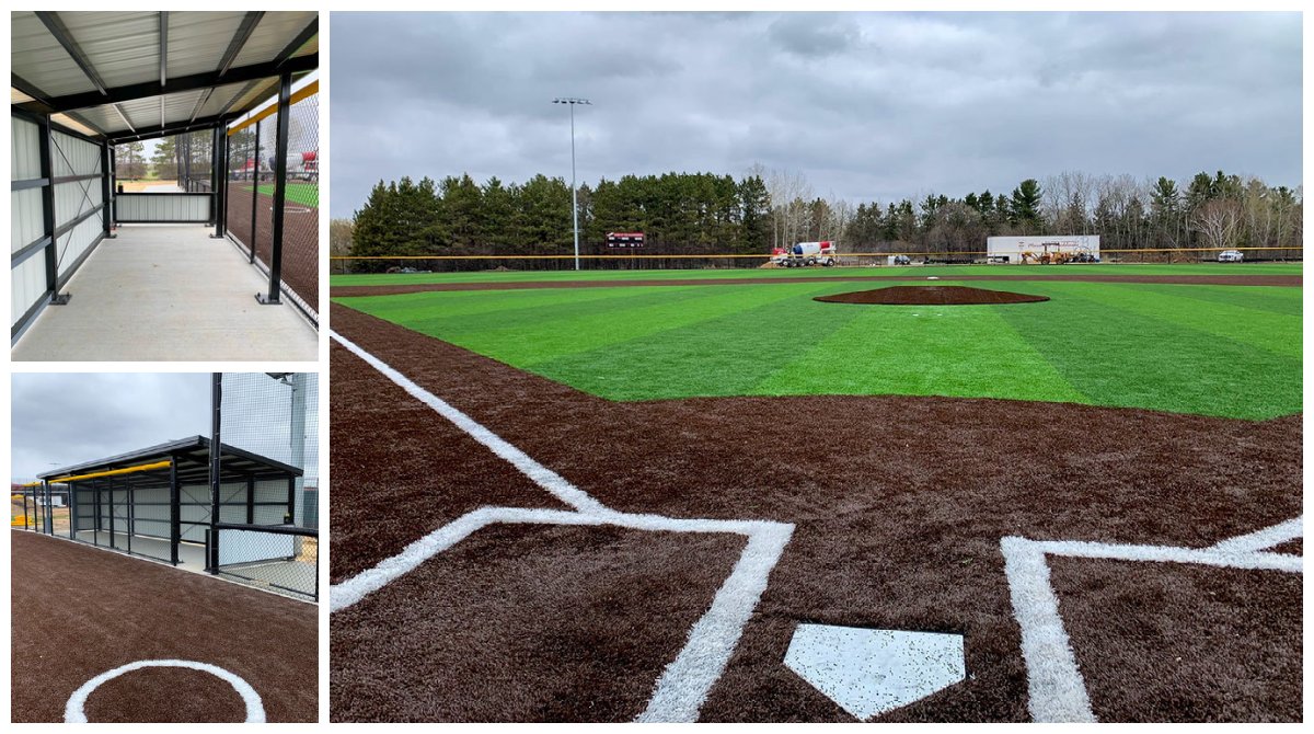 With just having to add in benches, we are excited for Baldwin-Woodville Schools baseball season to start! #KABuilds #K12Schools