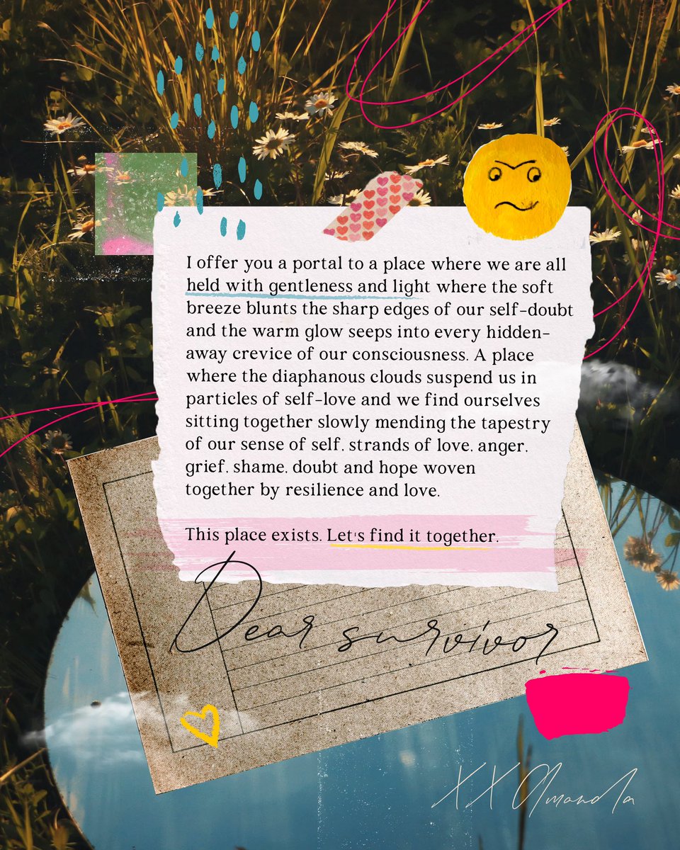 “Dear Survivor,
I offer you a portal to a place where we are all held with gentleness and light.” #survivorloveletter by artist <a href="/alonglastname/">Amanda Phingbodhipakkiya</a> 

At 10am PST we go live on instagram with artist <a href="/alonglastname/">Amanda Phingbodhipakkiya</a> for a conversation around creative resilience.