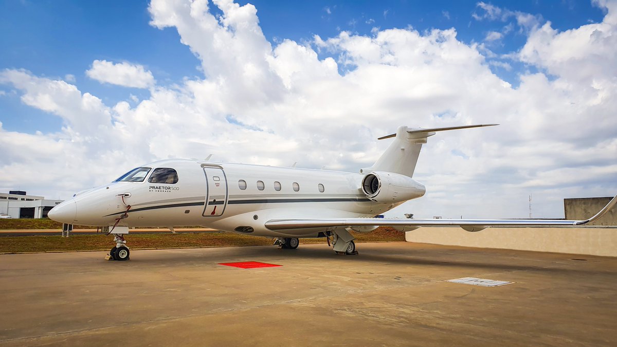 embraer's tweet image. We delivered the first conversion of an #Embraer #Legacy450 to an #Embraer #Praetor500 at our Service Center in Sorocaba, Brazil. We have already converted a total of 20 Legacy 450 jets in Europe, North America, and now in Brazil. #EmbraerStories #WeAreEmbraer