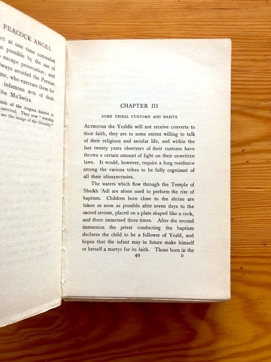 institutkurde's tweet photo. 📚 Sur les étagères de la bibliothèque de l’Institut: Le Culte de l'Ange Paon: Un bref compte rendu des tribus yézidies du Kurdistan.
R. H. W. #Empson, “The Cult of the Peacock Angel: A short account of the Yezidi tribes of Kurdistan.”, 1928, Londres. https://t.co/DT0pJMfCSg