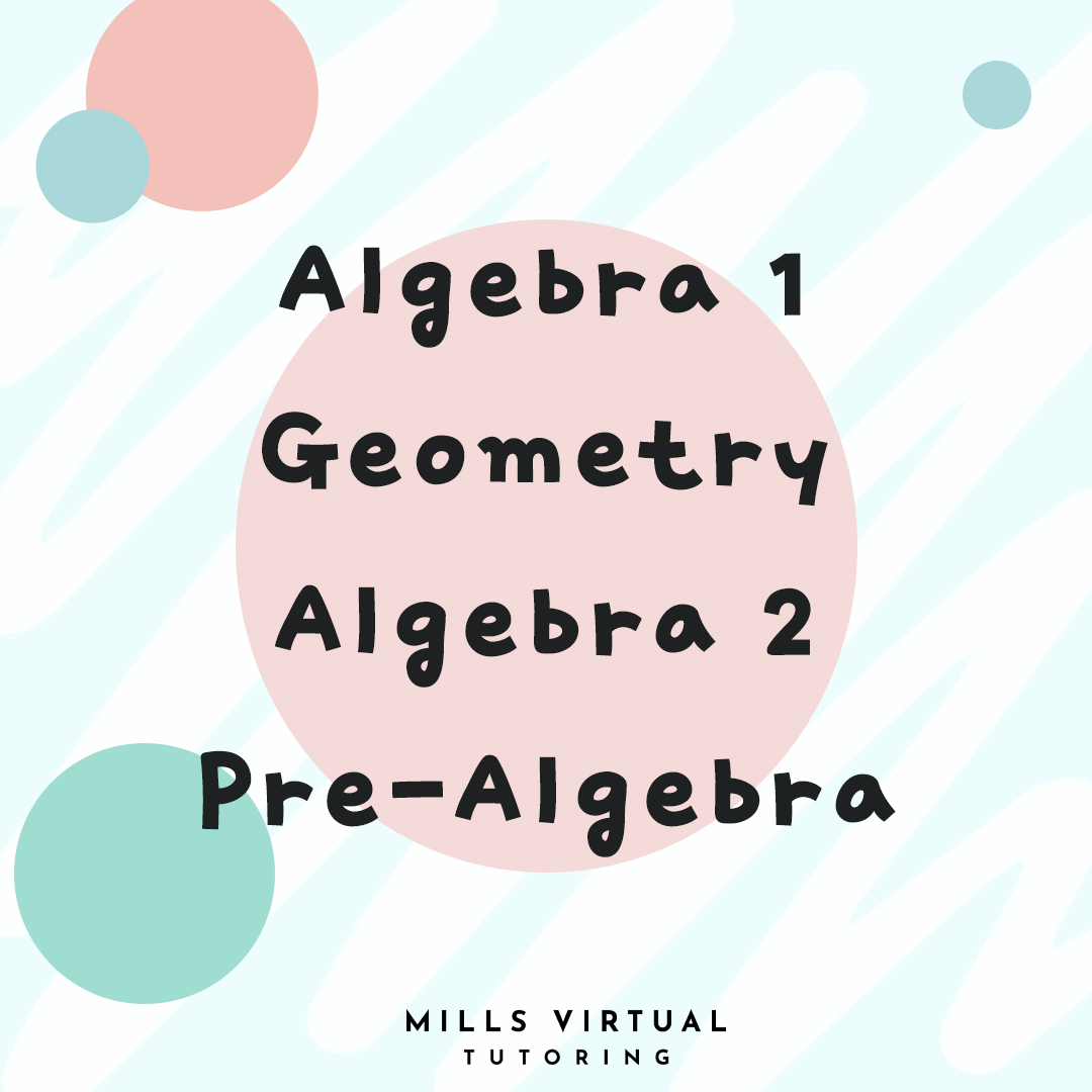 MathMills's tweet image. #SOLprep starts this Sunday. Here&apos;s what we have our #Millstutors standing by to help you with.

🍏 Algebra 1
🍎 Geometry
🍏 Algebra 2
🍎 Pre-Algebra

Registering is easy as 1-2-3 (and x-y-z, you Algebra testers). millsvirtualtutoring.com/bookonline

But hurry! SOL Prep starts THIS Sunday!