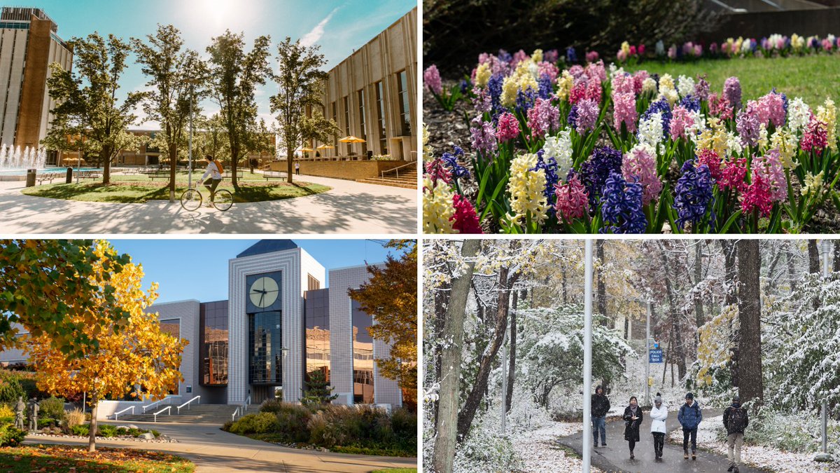 WMULibraries's tweet image. Spring flowers, summer heat, fall color bursts, and winter walks - we love it all. Happy #EarthDay!
