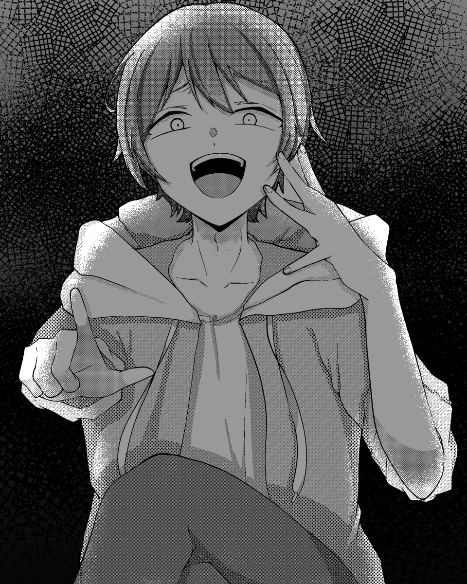 漫画っぽい絵
台詞は適当 