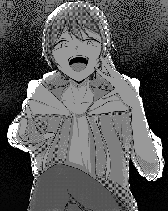 漫画っぽい絵
台詞は適当 