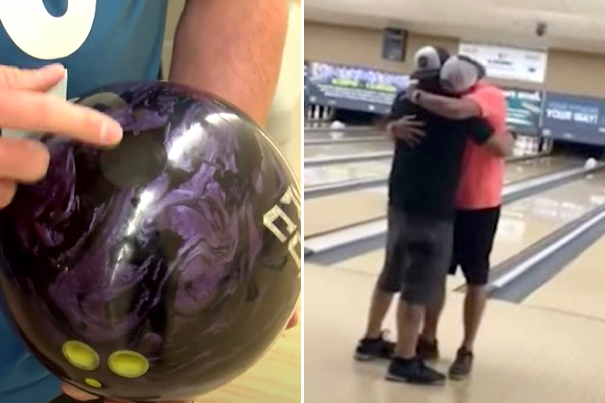 Man fills bowling ball with father's ashes, then bowls perfect game trib.al/3Mrl28s