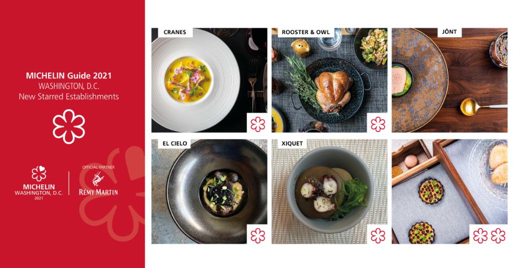 MichelinGuideNA's tweet photo. Congratulations to the newest MICHELIN-starred restaurants in Washington, DC! 
#MichelinGuideDC #MyDCcool #MICHELINSTAR21 #RemyMartin
#CranesDC #JontDC @rooster_owl @Juanmaelcielo @xiquetdl @remymartinUS https://t.co/bWY1OojMHN