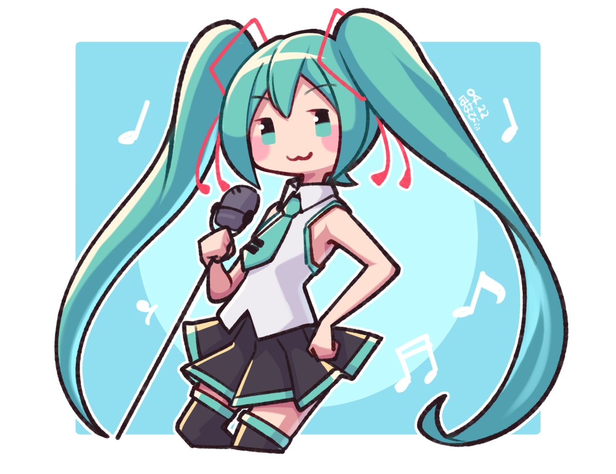 初音ミク 「どやミクさん✨?✨ 」|日渡はなび (Commissions Please wait!✨)のイラスト