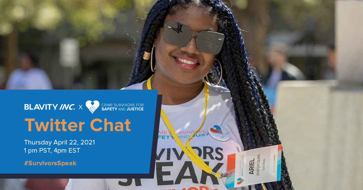 Understanding the needs of a community is the first step to healing that community. Join us and  @CSSJustice for a live Twitter chat TODAY to discuss how we can disrupt the crime cycle and create safer spaces for all.  #SurvivorsSpeak  #Ad