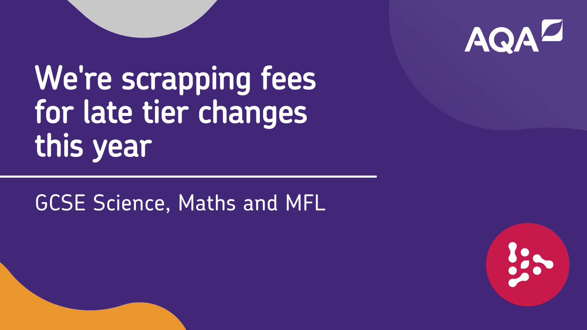 Aqa This Summer Teachers Are Being Asked To Make Grading Decisions As Late As Possible To Maximise Teaching Time So We Re Scrapping Our Fees For Late Tier Changes More