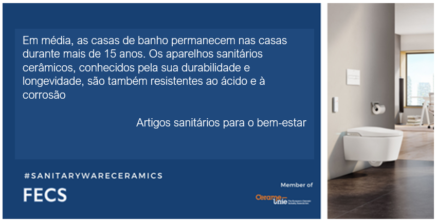 A cerâmica sanitária pode desempenhar um papel fundamental na resposta ao desafio de uma indústria mais circular! Descubra a durabilidade dos sanitários. #sanitarywareceramics #circularceramics #Ceramics #EarthDay