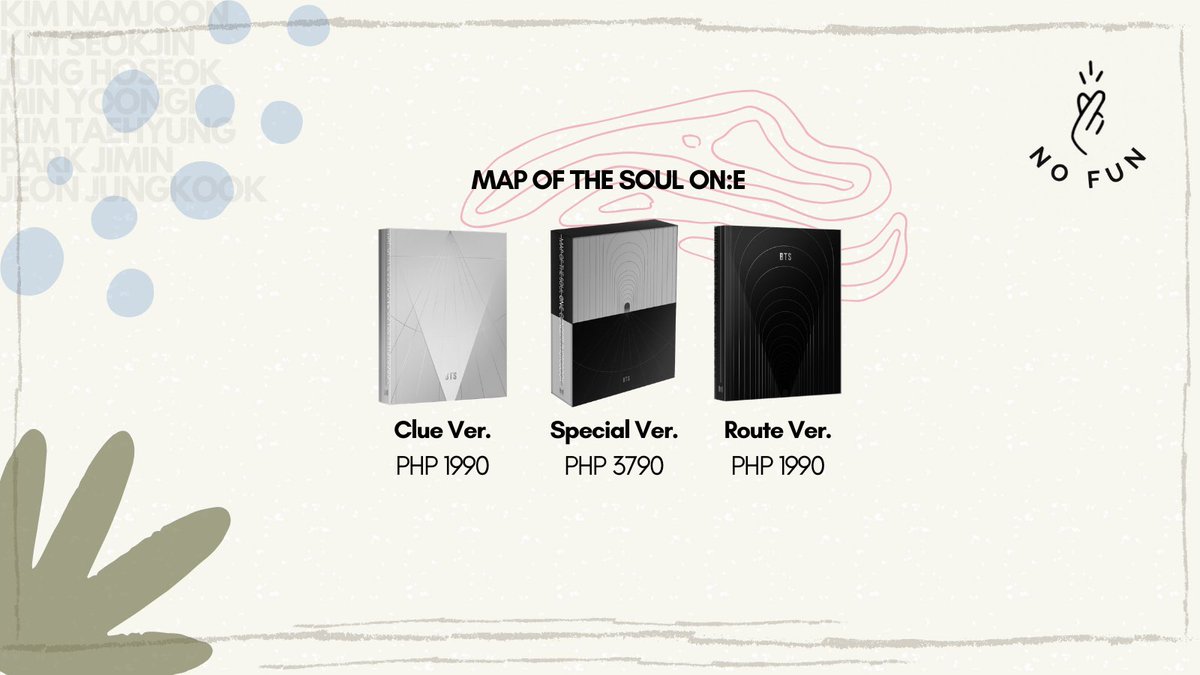 NoFun_PH's tweet photo. Annyeong 여러분~ 💜

[#NFPH_GO] BTS - MAP OF THE SOUL ON:E CONCEPT PHOTOBOOK ✨

• Price: ₱1,990-₱3,790
• DOO: Until Supplies Lasts! 😱
• Order Form: https://t.co/Dv8FHQQXCm

#BTS #방탄소년단 #MOTS #ONE #CONCEPTPHOTOBOOK #PHOTOBOOK #ARMY #BIGHIT #KPOP #PHGO #NFPH #WEVERSE https://t.co/lb5sHl1NG7