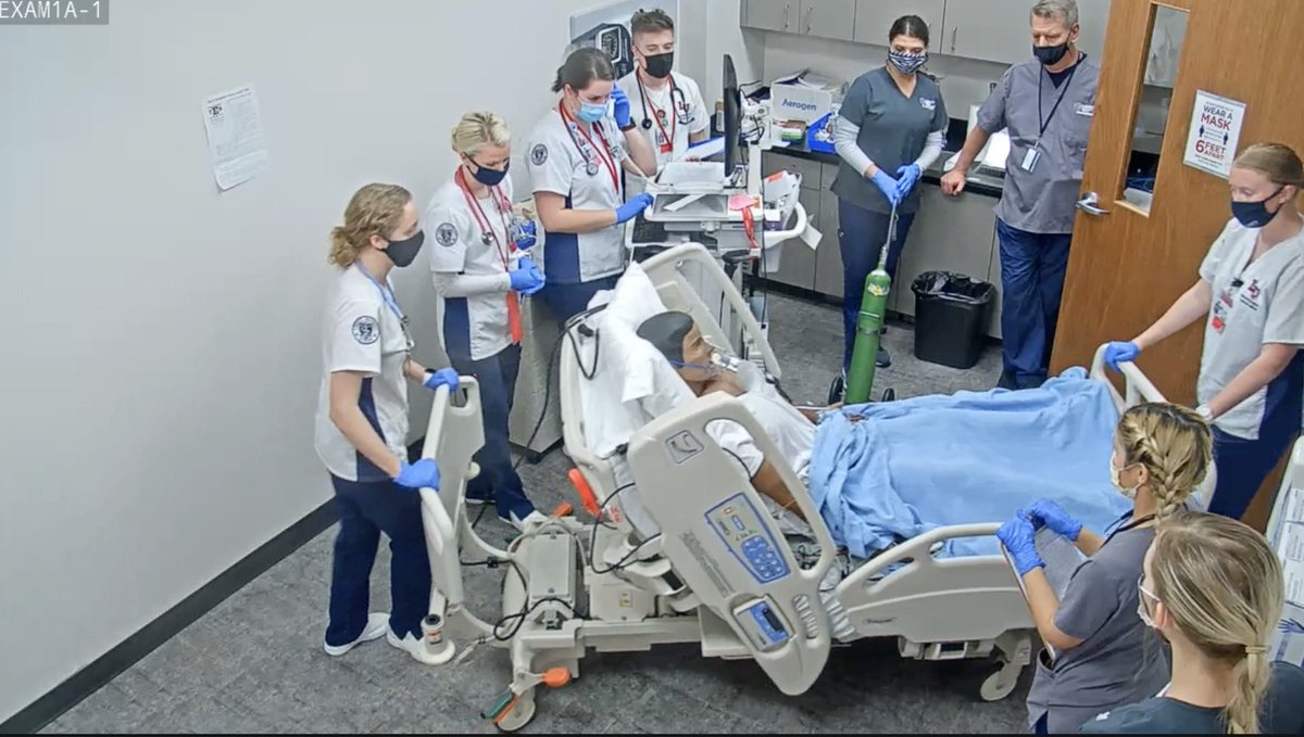 LibertyURespir1's tweet photo. Interprofessional Simulation with our #LUSON classmates. @DrAkersRN https://t.co/z8qaHqdb3C