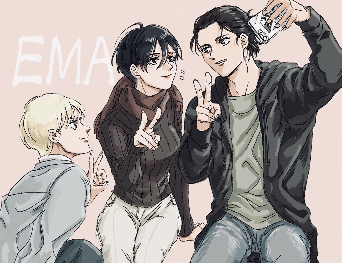 #進撃の巨人 
#AttackOnTitan 
#eremika
EMAと思いきやエレミカ 