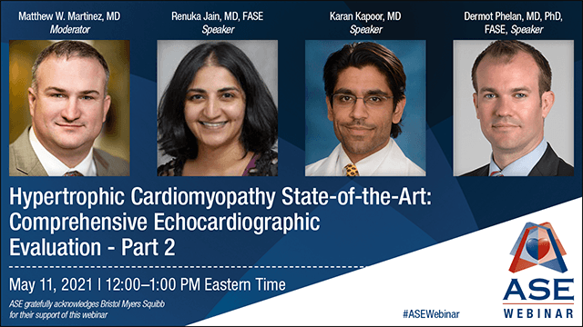 Join Moderator, @mmartinezheart, with speakers, @renujain19 Karan Kapoor, MD; & @DermotPhelanMD, for a live webinar, #HCM State-of-the-Art: Comprehensive Echocardiographic Evaluation Part 2 on May 11, 2021 at 12:00 PM ET bit.ly/3tIsQYt