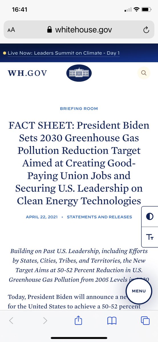 HMolinValdes's tweet image. Today: “The US will also reduce non-CO2 greenhouse gases, including methane, hydrofluorocarbons and other potent short-lived climate pollutants. Reducing these pollutants delivers fast climate benefits.” #ClimateAction #AirQuality #ClimateSummit See: whitehouse.gov/briefing-room/…