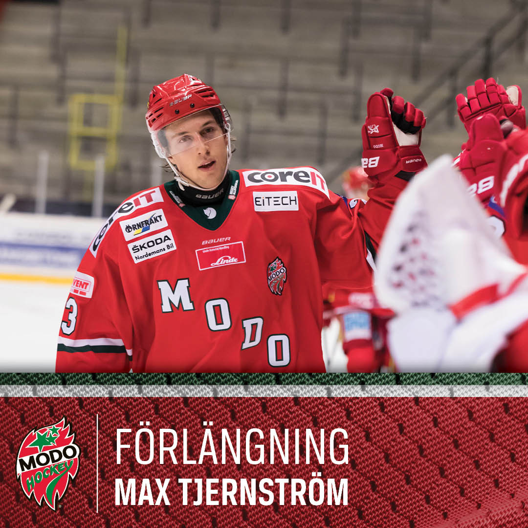 MoDo_Hockey's tweet photo. Max Tjernström och MODO Hockey är överens om ett nytt kontrakt för de två kommande säsongerna:
https://t.co/eJuh5Anj8F
#modose https://t.co/bvNRvIqZGi