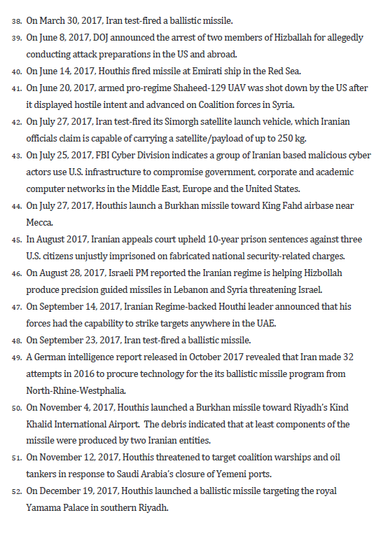 Wow, this list needs three whole new pages to list what Iran was doing in the phenomenal JCPOA! But according to Malley, everything Iran has done in the last three years was the fault of withdrawing from the JCPOA. (9/9)