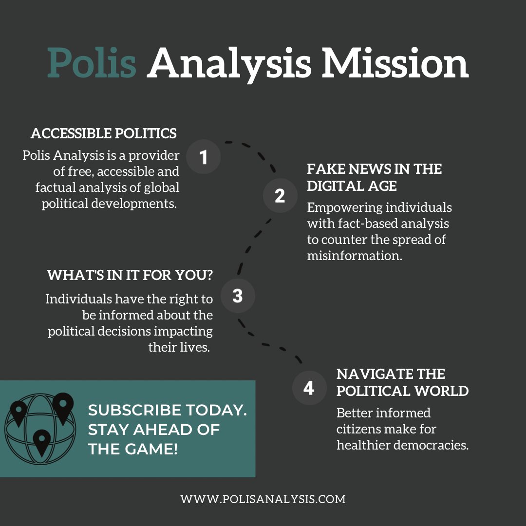 At Polis Analysis our mission is to provide individuals with factual, impartial and succinct analysis of global developments. Sign up today at polisanalysis.com to find out what’s in it for you. Stay ahead of the game!