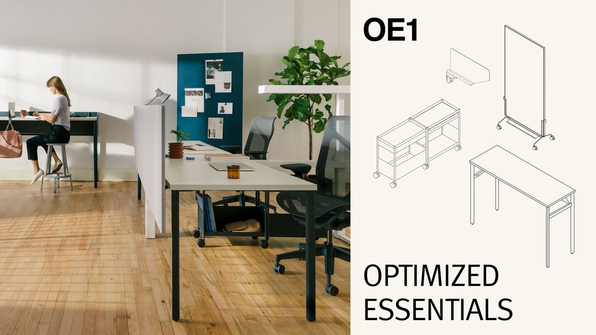 Have you met OE1? It's <a href="/HermanMiller/">Herman Miller</a>’s latest office collection: colorful, flexible modular furniture designed for, well, just about anything. Explore the line today to find what works for you now, knowing you can easily adapt later: bit.ly/3vg4s0L