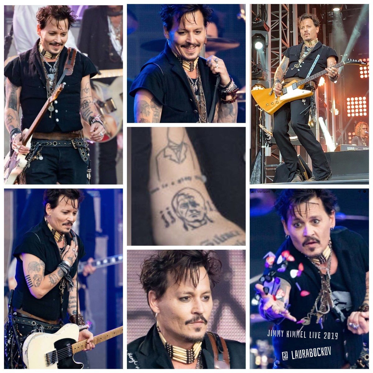 Johnny Depp first love has been music. Here is a thread celebrating the  @hollywoodvamps tours (In No Particular Order - Credit to original owners-sorry I don& #39;t have them) 1....  #JusticeForJohnnyDepp   #HappyJohnnyDeppDay