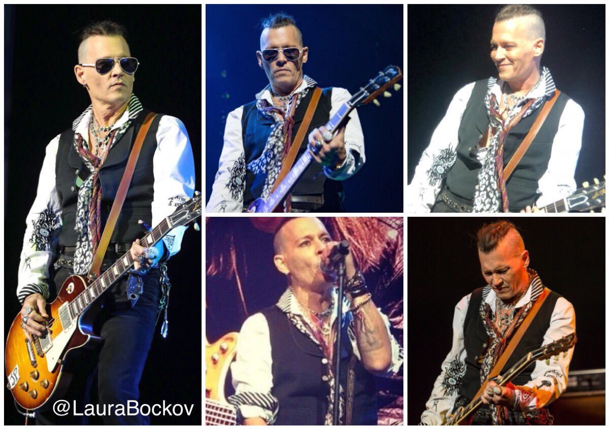 Johnny Depp first love has been music. Here is a thread celebrating the  @hollywoodvamps tours (In No Particular Order) 2....  #JusticeForJohnnyDepp  #HappyJohnnyDeppDay