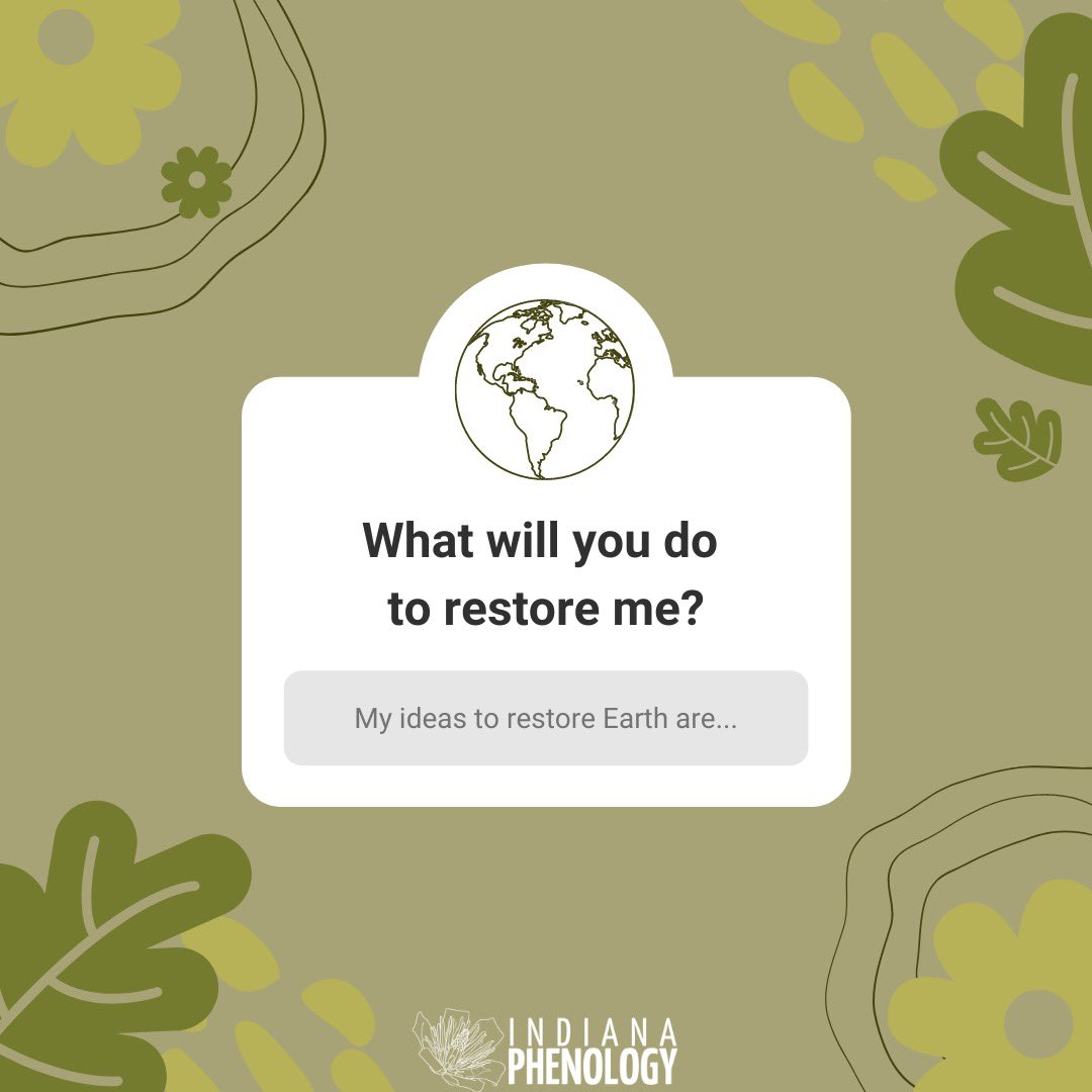 IndianaChanges's tweet image. #EarthDay2021 is the perfect time for you to reflect your stewardship over the past year. In celebration with many of our world's environmental nonprofits, this year's theme is: "Restore Our Earth."
Celebrate our planet by donating to IP today &amp;amp; by downloading Nature's Notebook!