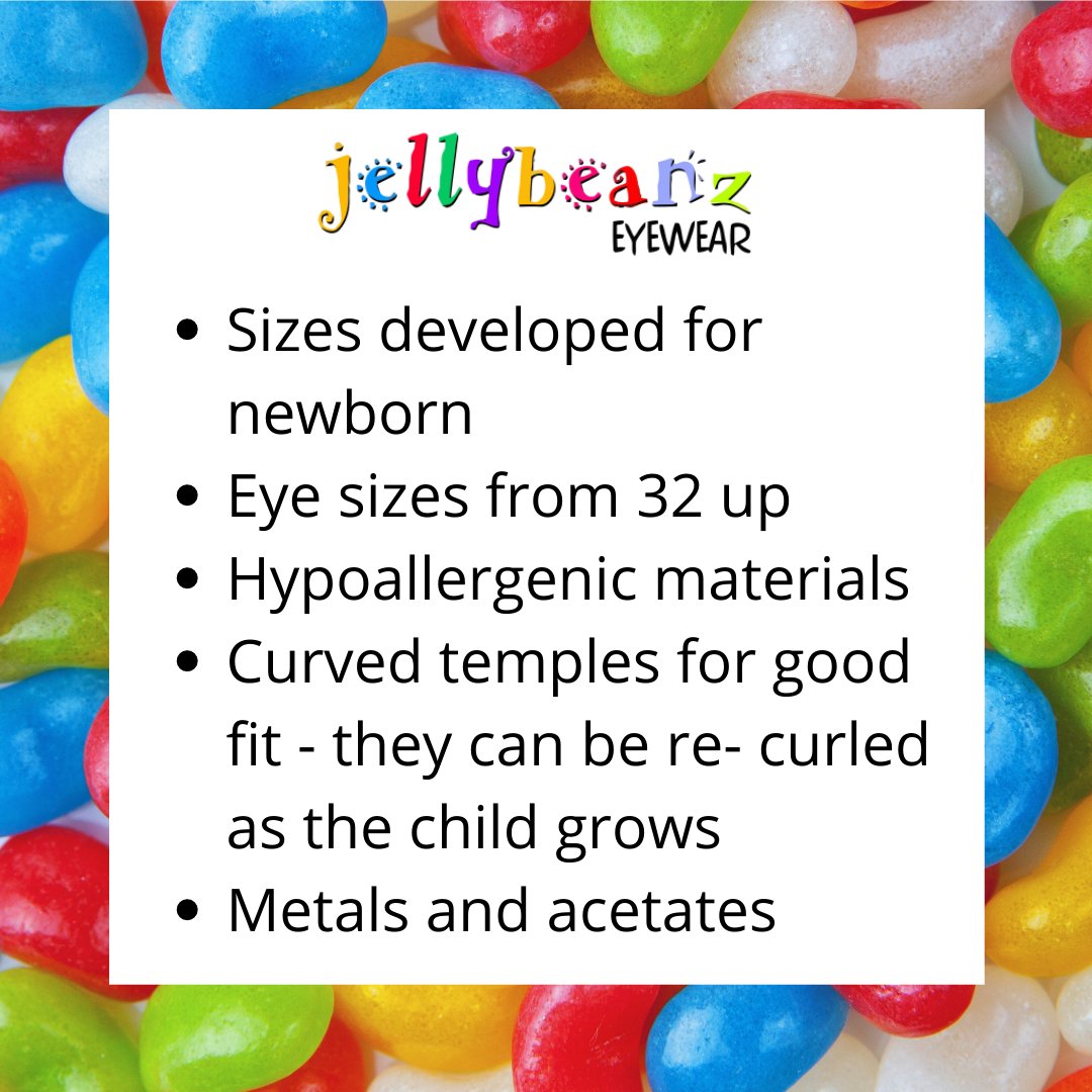For #JellyBeanDay, we are celebrating a collection we launched over 20 years ago! Dedicated to the tiniest of patients, Jellybeanz caters for their specific needs and was developed alongside Great Ormond Street Hospital, Moorfields Eye Hospital and Cardiff University !#JellyBeanz