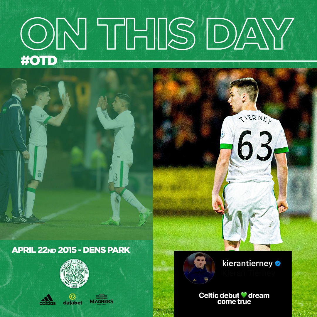 KT 6️⃣3️⃣🍀 A dream come true for the Bhoy, @kierantierney1 six years ago today ✊ #OTD 🟢⚪️ #CelticFC