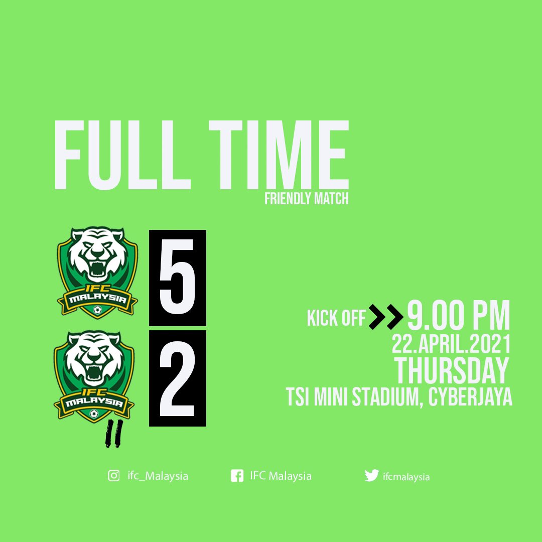 KEPUTUSAN MASA PENUH

MIGHTY TIGERS
#wewontquitwetryharder