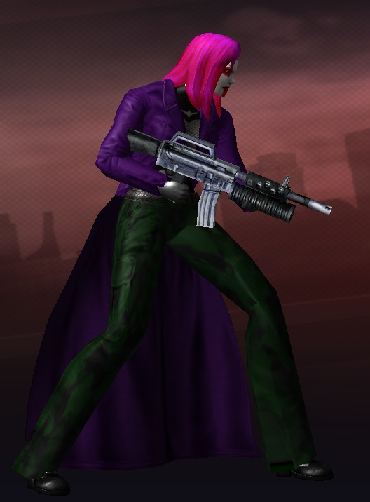 tocp03's tweet image. Just for fun, I decided to try and make a fan model of @Diamandahagan in #CityOfHeroes. She can summon soldiers, gets an assault rifle, and makes foes weaker by screaming at them.