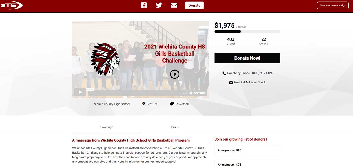 ryang2389's tweet photo. The Wichita County Girls Basketball program and @BryceNickelson just kicked off their online @eTeamSponsor fundraiser with 16 athletes and have already raised close to $2,000 in about 2 hours. 

Big or Small program, we can help and it WILL work! 

DM for more info to get started https://t.co/TAUqau5Lti