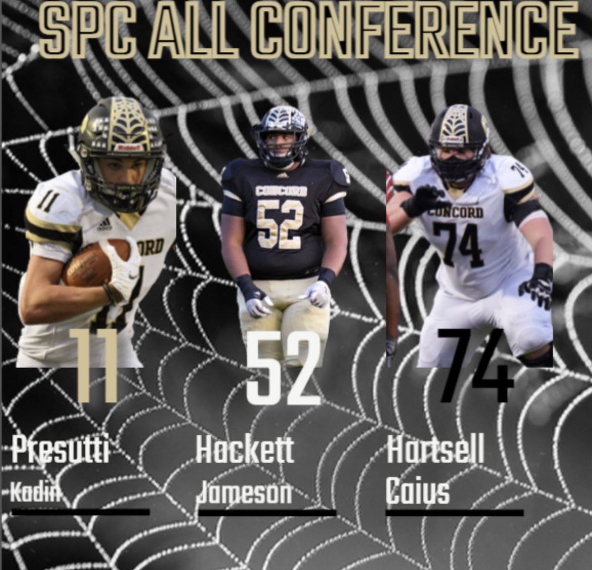 CHS Athletics (@_chsathletics) on Twitter photo Congratulations to <a href="/CHSspiderFB/">Concord Spider FB</a> All Conference Players! @SpidersCHS @Fbcoachpaxton <a href="/CJemalHorton/">C. Jemal Horton</a> Congratulations to <a href="/CHSspiderFB/">Concord Spider FB</a> All Conference Players! @SpidersCHS @Fbcoachpaxton <a href="/CJemalHorton/">C. Jemal Horton</a>