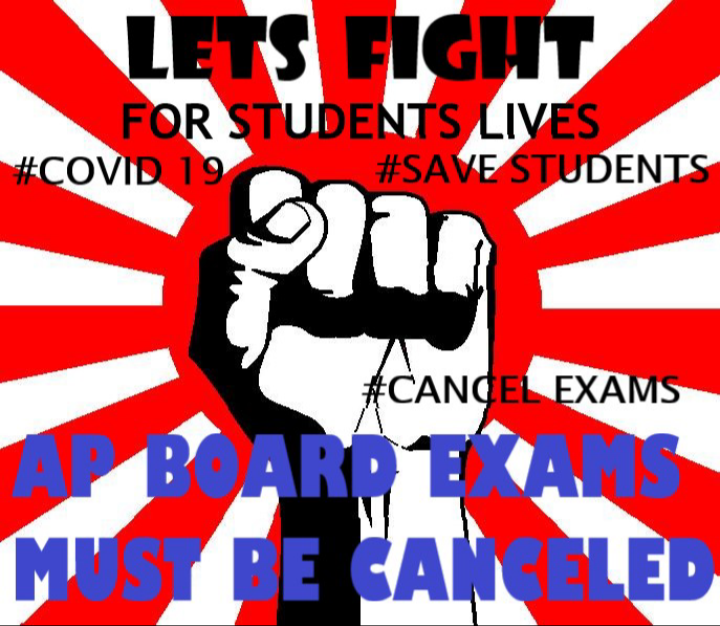 AP_StudentVoice's tweet photo. You leaders are thinking exams are most important than lives of students?
Exams can wait but corona cant wait.
You are keeping 17 lakhs student lives in risk.
Stop SSC and SSC
S: SAVE
S: STUDENTS FROM
C: CORONA
@ysjagan
@narendramodi
#cancelapboardexams2021
#savestudentslifeAP https://t.co/f7L1wyBpSm