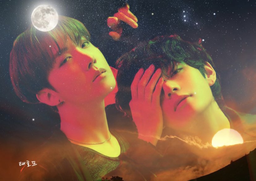 vopehour's tweet photo. —— the sun &amp; moon 🍃 https://t.co/qAVoMTrmaj