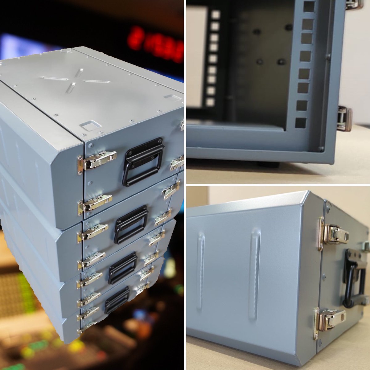ExtremeCases's tweet photo. 🆕Introducing our new 19” rack case. Lightweight, rugged and with fixed 19” rails front and rear. In a range of U heights and body lengths. Perfect for industrial applications! #rackmountgear #industrial #studio #laboratory #testandmeasurement #ukmanufacturing #madeinengland https://t.co/gkNw0iMEpk