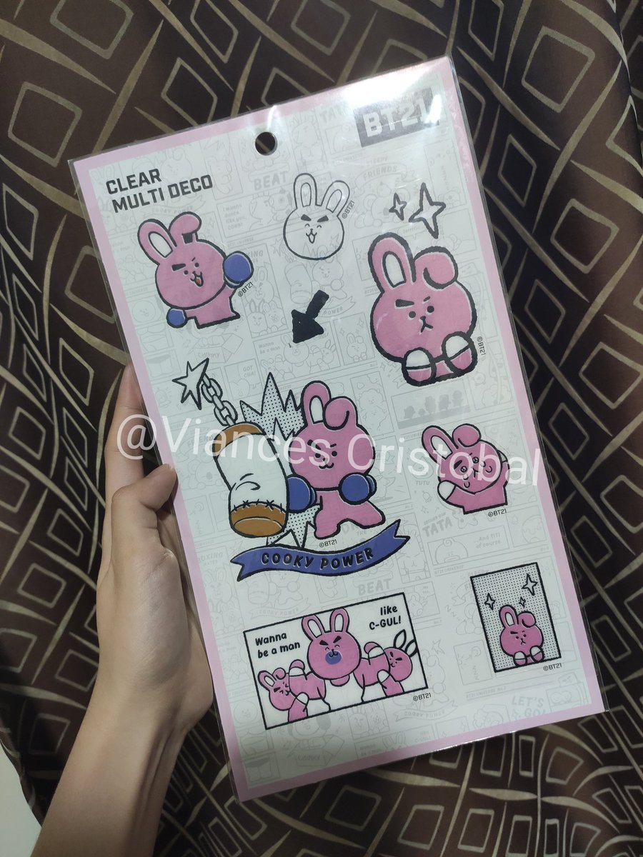BT21 COOKY CLEAR MULTI DECO