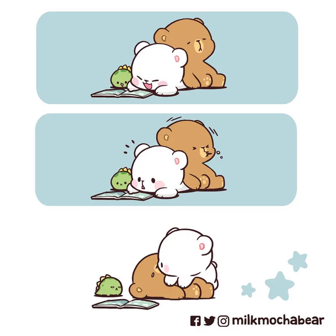 The emergency pillow + blanket ?
---
Feel free to mention someone who needs you as both pillow &amp; blanket ?❤

#milkmochabear
#milkandmocha 