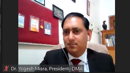 Inspiring words by <a href="/yogeshmisra/">Dr. Yogesh Misra.</a>, DMA President at DMA@NOWE 11th Women Entrepreneurs Conference 2021. He talked extensively about the impressive history of DMA and the remarkable work being done by the female post-holders at the Delhi Management Association. #WEC2021