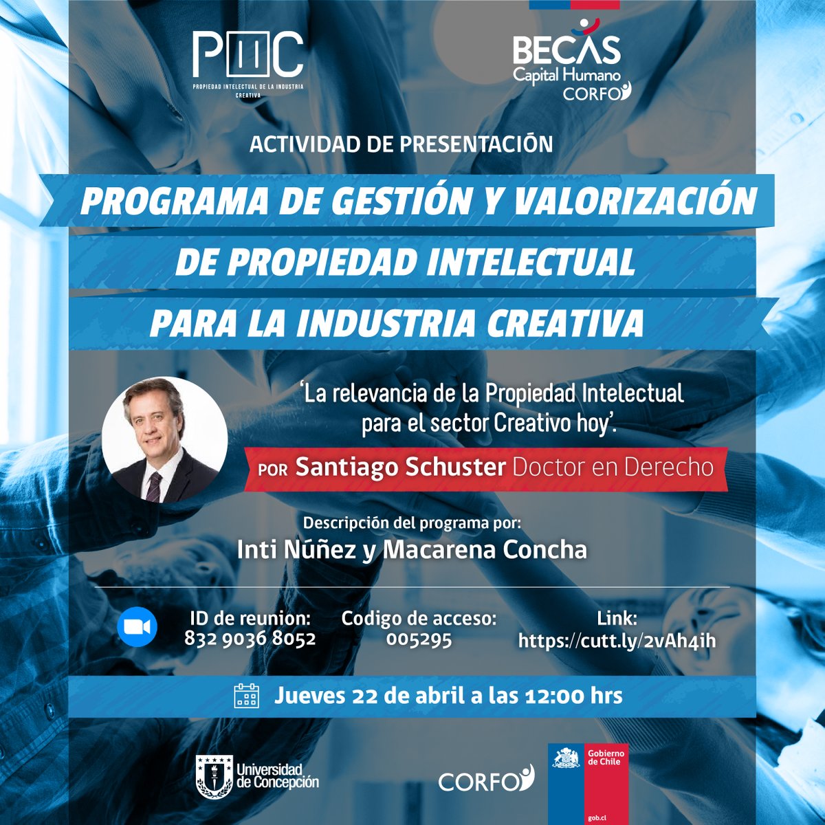 UINNUdeC's tweet photo. ¡Atención emprendedores creativos! Este 22/04 están invitados al lanzamiento del nuevo curso de las #BecasCapitalHumano @udeconcepcion @fiudec @Corfo 

Participa hoy a las 12:00 en https://t.co/R99nCFaxEC.
Puedes seguir el Livestream de la sesión en:
https://t.co/pl9t7zk5hX https://t.co/kQhuY8PZYK