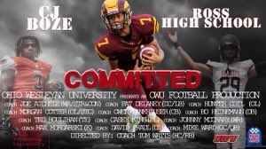 _Boze7's tweet image. Excited to say I will continuing my athletic and academic career at Ohio Wesleyan! Thank you to everyone who help me get here. @OWUCoachDelaney @CoachTomWatts @WinTheDay_RRFB