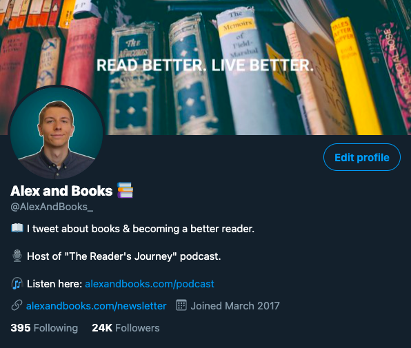 1/ Allow Me To Introduce MyselfYour Twitter profile is your new business card.People should be able to quickly understand who you are and what you have to offer.Pick your banner photo purposefully.And have a link in your bio so people can learn more about you.Example: