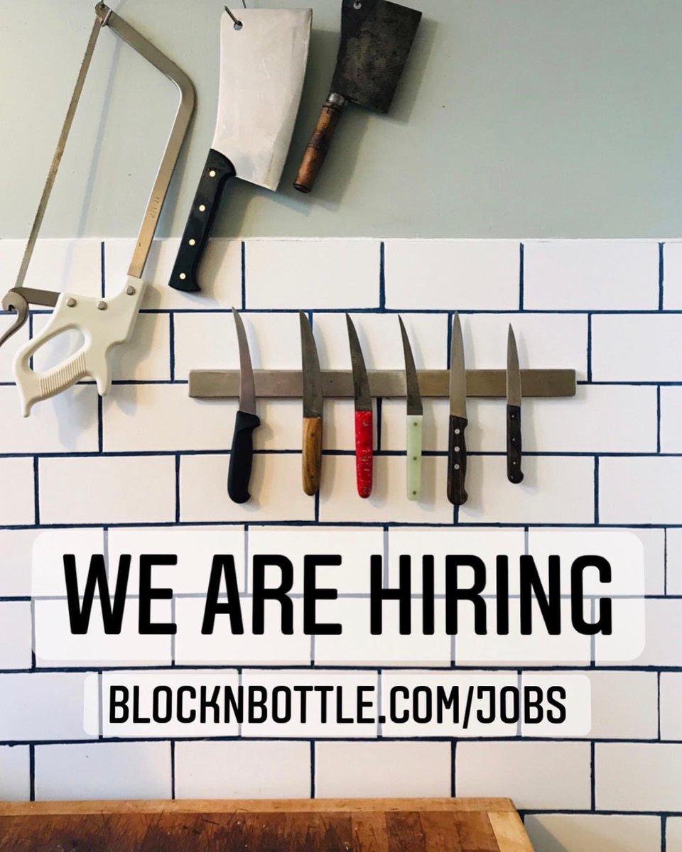 Block & Bottle (@blocknbottle) on Twitter photo WEβRE HIRING!
Come join our fast paced, inclusive team to produce all of our sausages, salami, charcuterie and wholesale orders.
Weβre looking for an experienced butcher to help with our sausage and charcuterie production for Block & Bottle and <a href="/meatsaltsmoke/">Meat Salt Smoke</a> WEβRE HIRING!
Come join our fast paced, inclusive team to produce all of our sausages, salami, charcuterie and wholesale orders.
Weβre looking for an experienced butcher to help with our sausage and charcuterie production for Block & Bottle and <a href="/meatsaltsmoke/">Meat Salt Smoke</a>