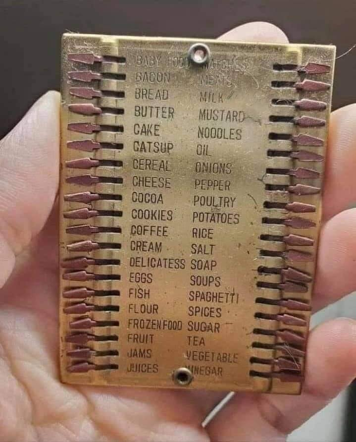 alfajorperdido's tweet photo. No sabía que necesitaba una lista de supermercado reutilizable hasta que vi esta reliquia de 1920 https://t.co/eBZmAIo88f