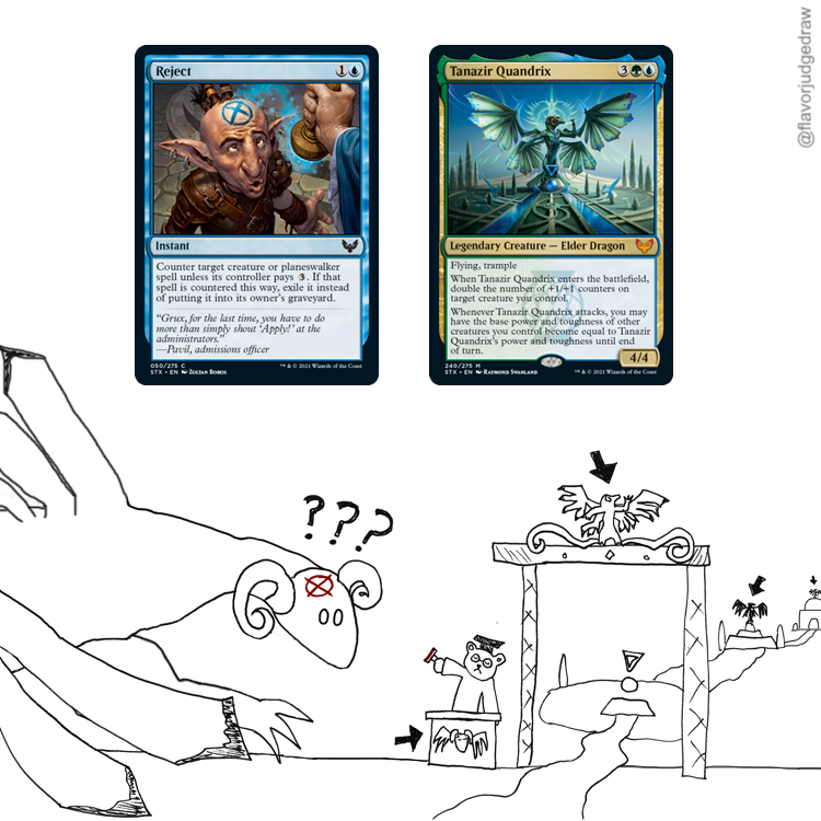 MTG flavor judge drawings on Twitter:
