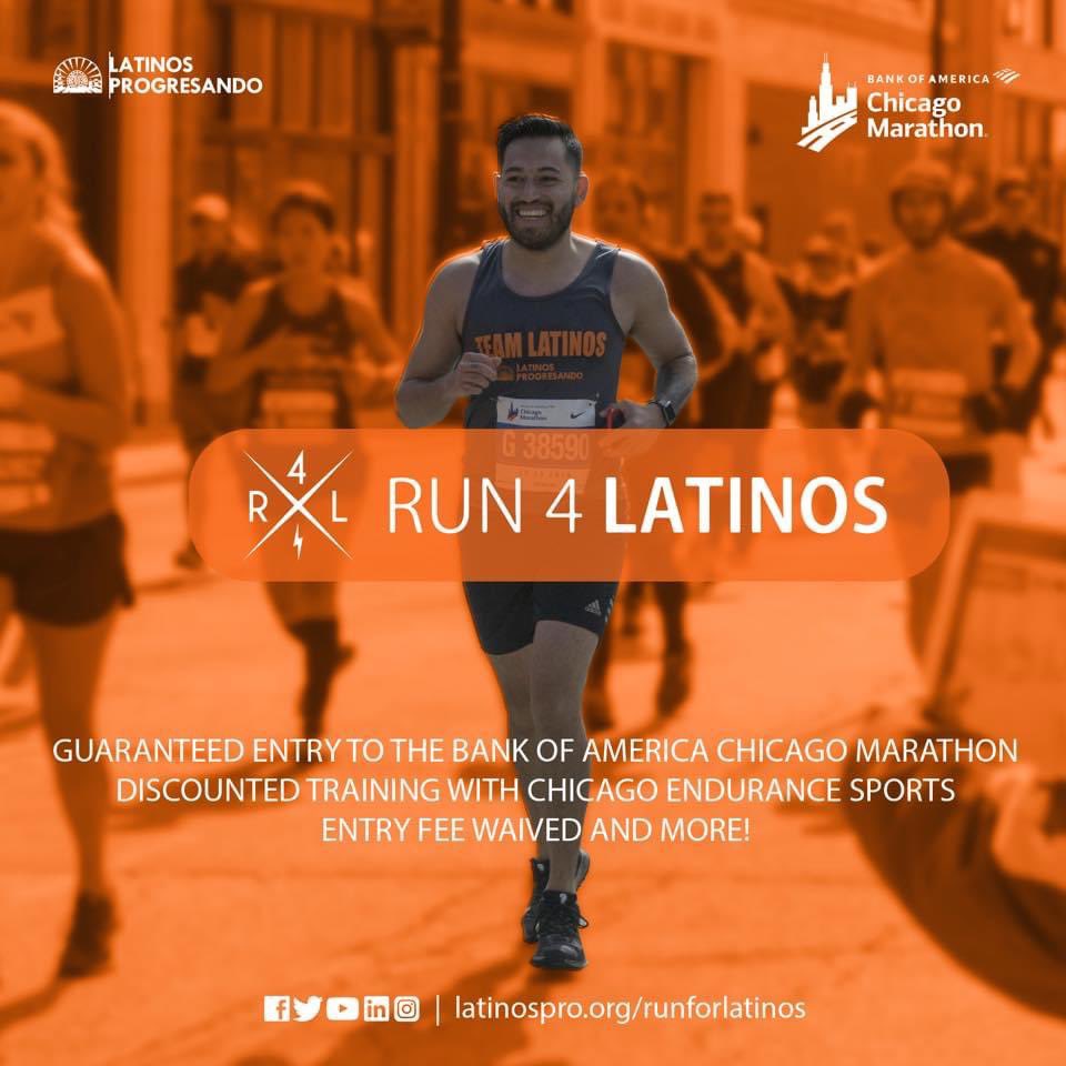 latinospro's tweet photo. TOMORROW is the last day to register for the Bank of America Chicago Marathon with #TeamLatinos. Visit https://t.co/thHbwNzGTa to learn all of the benefits of running with our team and how to register. https://t.co/RoacPrRt0z